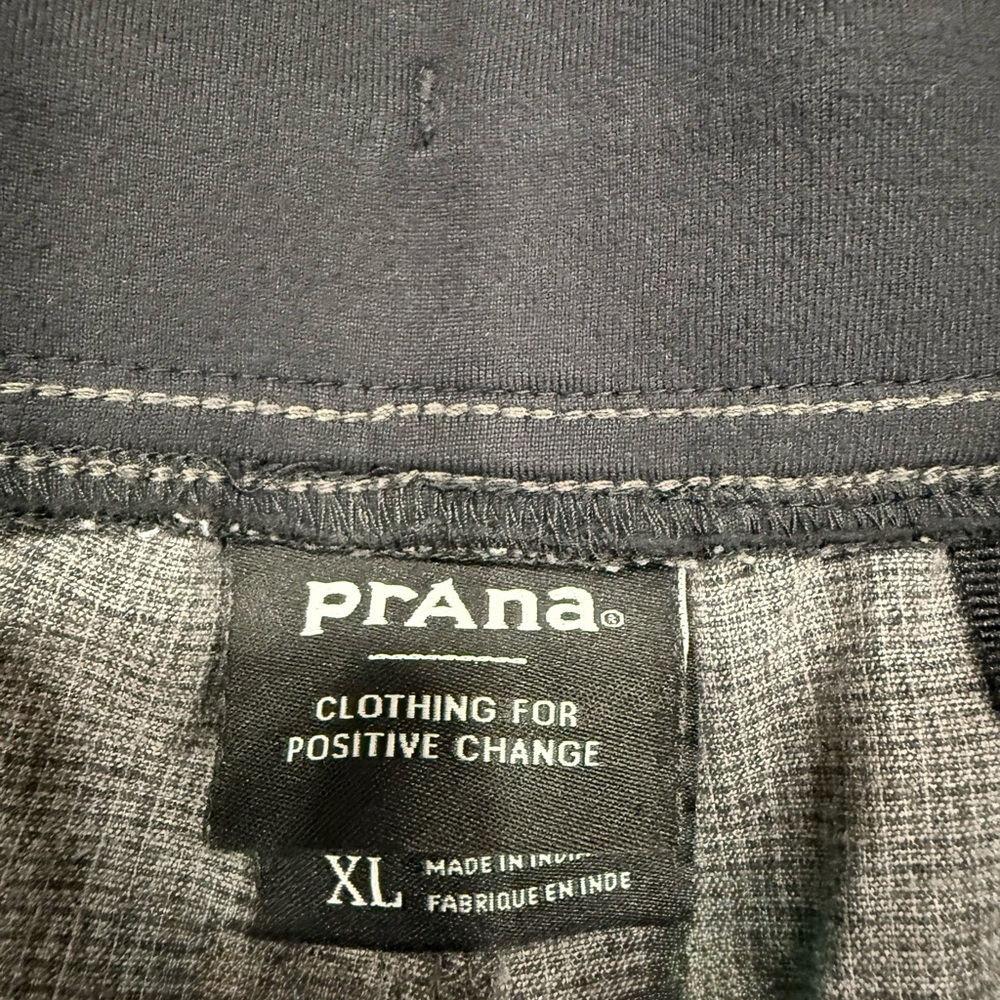 Prana Gray Men’s Pull-On Shorts with Black Waistband Three (3) Pair - Picture 2 of 4
